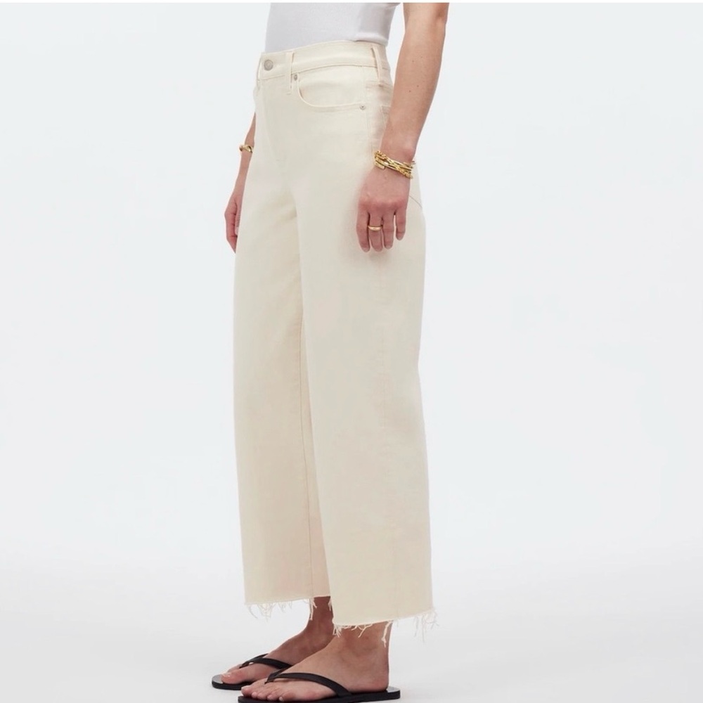 Madewell Wide-Leg Jeans in Cream